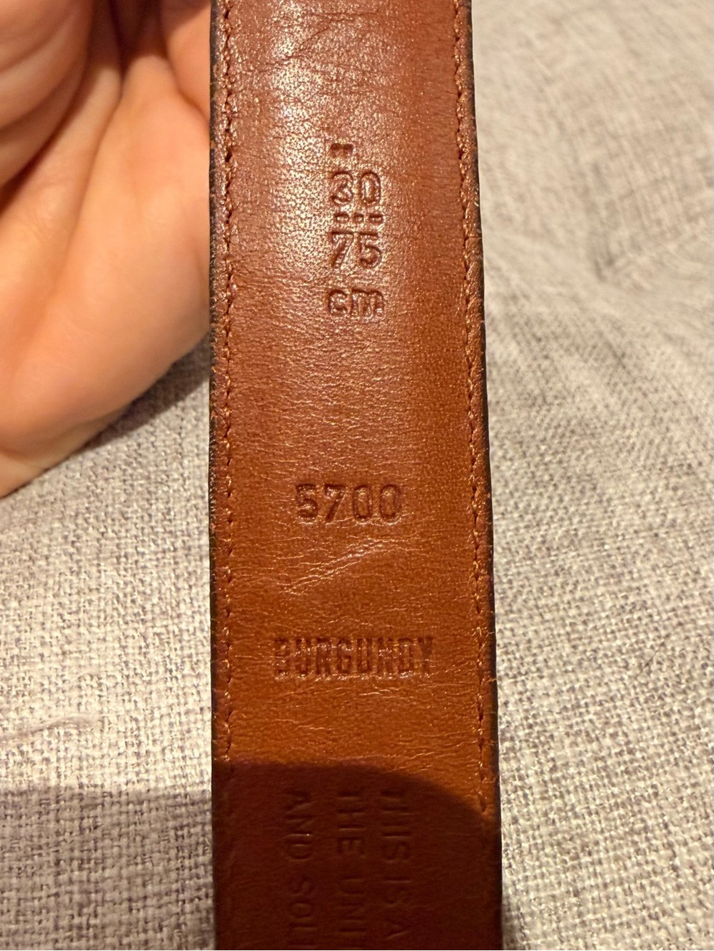 Vintage Coach Burgundy Leather Belt – Model 5700 – Size 30/75 🍷 - Picture 4 of 5